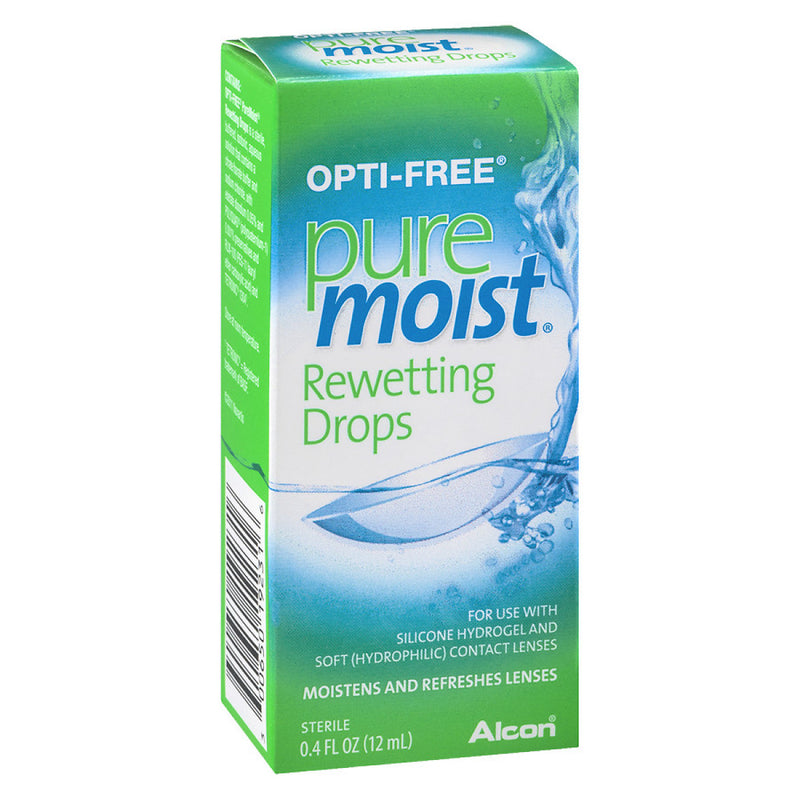 Opti-Free Opti-Free Pure Moist Rewetting Drops 12 Ml Personal Care Light Gray
