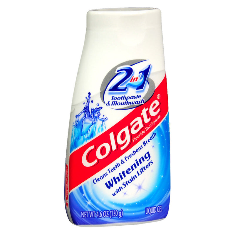 Colgate Colgate Toothpaste, Anticavity Fluoride, Toothpaste & Mouthwash, Whitening With Stain Lifters, Liquid Gel Toothpaste White Smoke