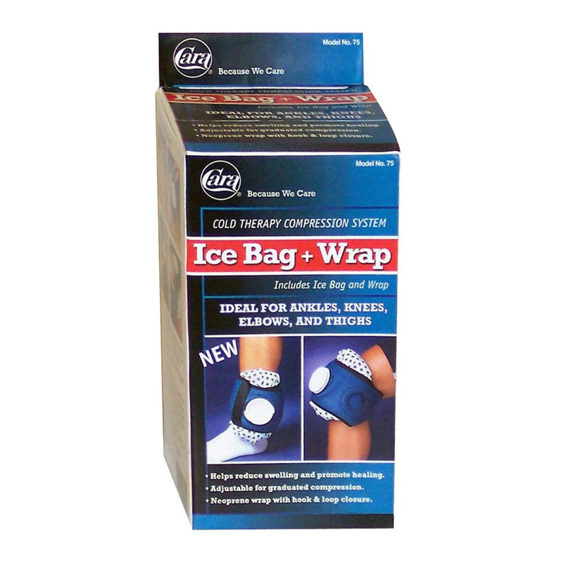 Cara Cara Compression Ice Bag With Wrap Strap Hot & Cold Therapies White Smoke