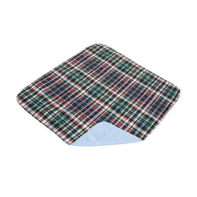 Essential Medical Essential Medical Quik-Sorb Reusable Underpad, Plaid, 24 X 36 Personal Care White Smoke