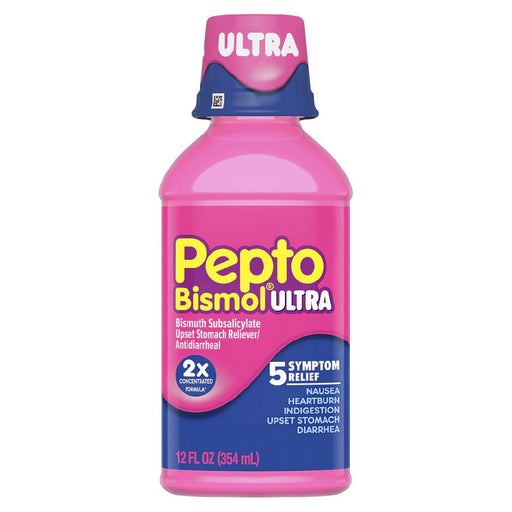 Pepto Bismol Pepto Bismol Upset Stomach Reliever & Antidiarrheal – 12 fl. oz. Health & Beauty White Smoke