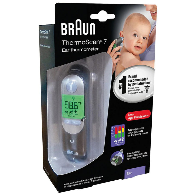 Braun Braun ThermoScan® 7 Digital Ear Thermometer with Age Precision® Medical Thermometers Black