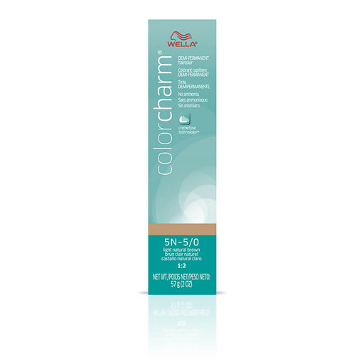 Wella Wella ColorCharm Demi-Permanent Creme Hair Color 2 Oz - 5N Lightest Neutral Brown Hair Color Dark Gray