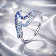 Bids.com 925 Sterling Silver Size 6.0 White Gold Plated CZ Ring for Women Rings Gray 6,7,8