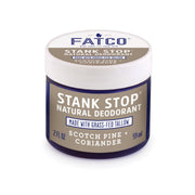 FATCO Skincare Products Stank Stop Cream Deodorant, Scotch Pine+Coriander, 2 Oz Gray