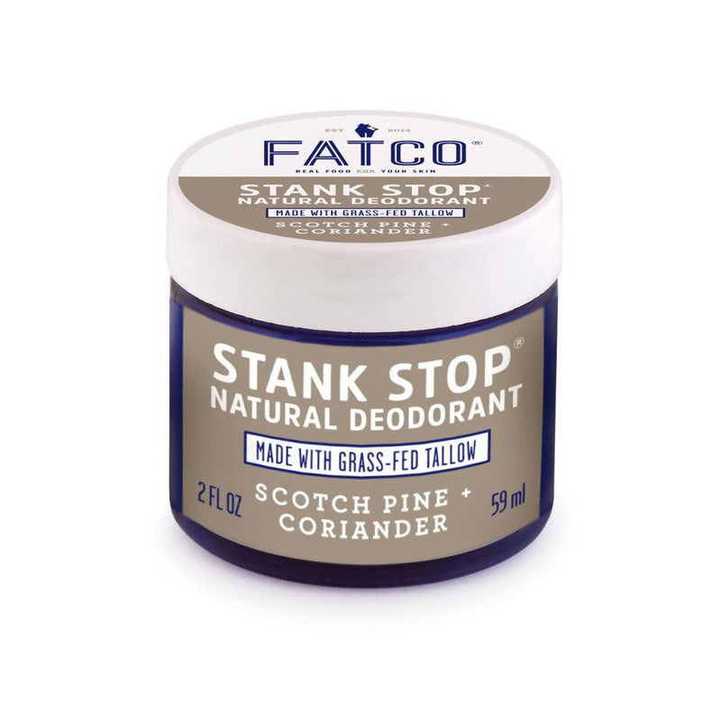 FATCO Skincare Products Stank Stop Cream Deodorant, Scotch Pine+Coriander, 1 Oz Gray