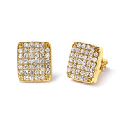 Bids.com 14K Yellow Gold 1/2 Cttw Diamond Square Shaped Composite Cluster Stud  Earrings (I-J Color, I1-I2 Clarity) Earrings White Smoke Yellow.Gold / 0.52
