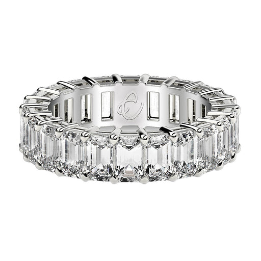 Bids.com Emerald Cut Lab Grown Diamond Eternity Ring in 14k White Gold (6 cttw FG/VS2) Rings White Smoke 4 / White Gold,4.5 / White Gold,5 / White Gold,5.5 / White Gold,6 / White Gold,6.5 / White Gold,7 / White Gold,7.5 / White Gold,8 / White Gold,8.5 / White Gold,9 / White Gold