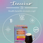 Teeccino Chaga Ashwagandha Butterscotch Cream Mushroom Herbal Tea Herbal Tea Dark Gray 25 tea bags,10 tea bags
