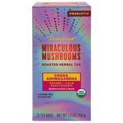 Teeccino Chaga Ashwagandha Butterscotch Cream Mushroom Herbal Tea Herbal Tea Light Slate Gray 25 tea bags
