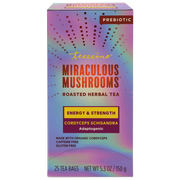 Teeccino Cordyceps Schisandra Cinnamon Berry Mushroom Herbal Tea Herbal Tea Light Slate Gray 25 tea bags