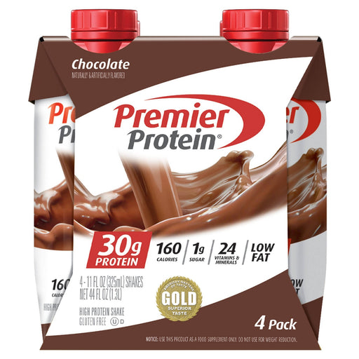 Premier Protein Premier Protein® High Protein Shake – Chocolate Flavor (4 Pack) Fitness & Nutrition White Smoke