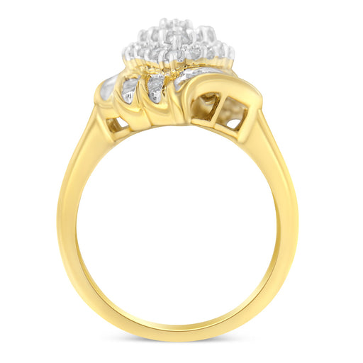 Bids.com 10K Yellow Gold Plated .925 Sterling Silver Diamond Cocktail Ring (3/4 Cttw, I-J Color, I2-I3 Clarity) - Size 6 Rings White Smoke 8 / Yellow.Sterling Silver,7 / Yellow.Sterling Silver,6 / Yellow.Sterling Silver,7.75 / Yellow.Sterling Silver,7.5 / Yellow.Sterling Silver,7.25 / Yellow.Sterling Silver,6.75 / Yellow.Sterling Silver,6.5 / Yellow.Sterling Silver,6.25 / Yellow.Sterling Sil