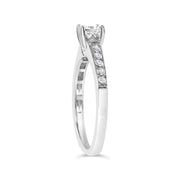 Bids.com 14K White Gold Diamond 1/2 Cttw Princess Cut Diamond Engagement Ring (G-H Color, VS2-SI1 Clarity) - Size 7 Rings White Smoke 7 / White.Gold
