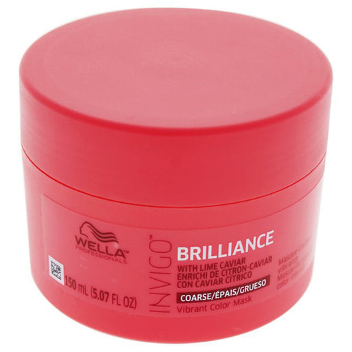 Wella Wella Invigo Brilliance Vibrant Color Mask For Coarse Hair 5.07 Oz Masks Maroon