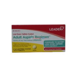 0 Leader Adult Aspirin Regimen 81mg 120 Tablets Tablet Computers Dark Red