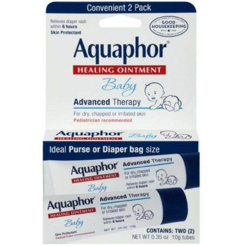 Aquaphor Aquaphor Baby Advanced Therapy Healing Ointment Skin Protectant 2-.35 Ounce Tubes Skin Care Lavender