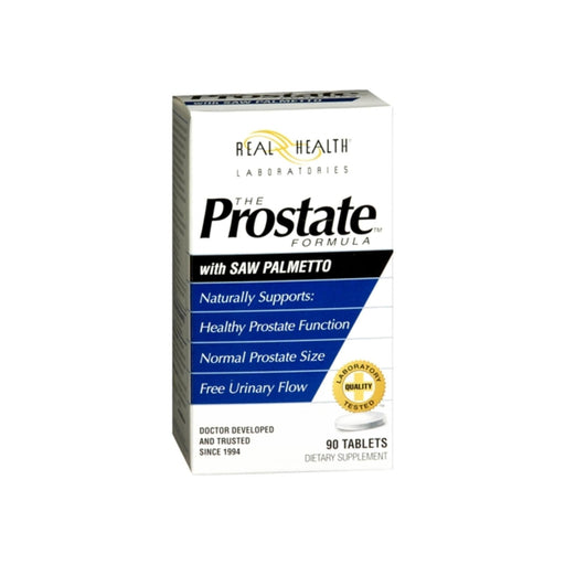 Real Health Real Health The Prostate Formula With Saw Palmetto, 90 Tablets Vitamins & Supplements White Smoke
