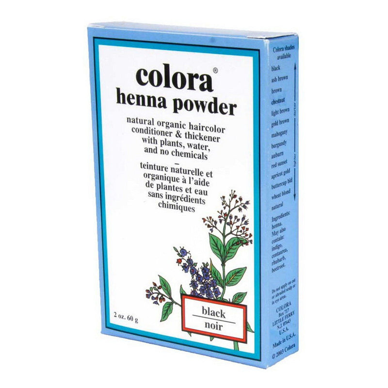 Colora Colora Henna Powder Hair Color Black, 2 Oz Hair Color White Smoke
