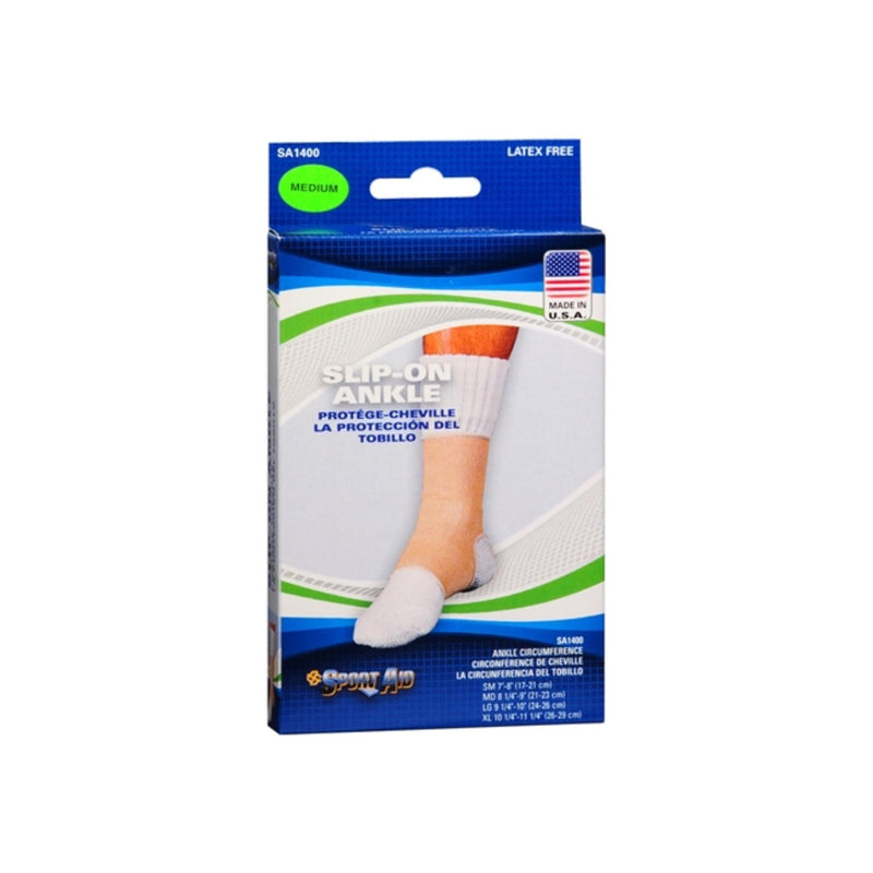 Sport Aid Sport Aid Slip On Ankle Support Large Ankle Supports Light Gray
