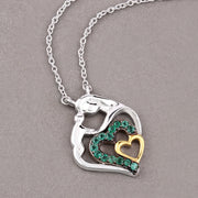 Bids.com 0.24 Carat Genuine Emerald .925 Sterling Silver Pendant Pendants Rosy Brown size 18.00