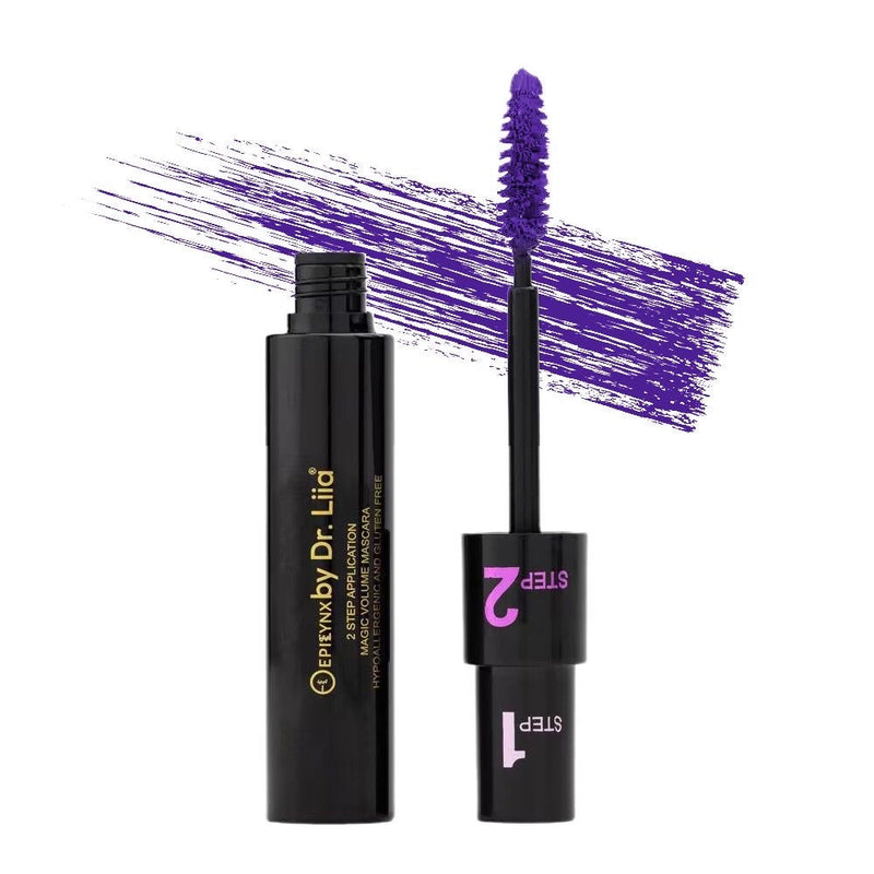 EpiLynx Magic Lengthening & Volumizing Mascara – Vegan, Gluten-Free, Smudge-Resistant White Smoke Purple