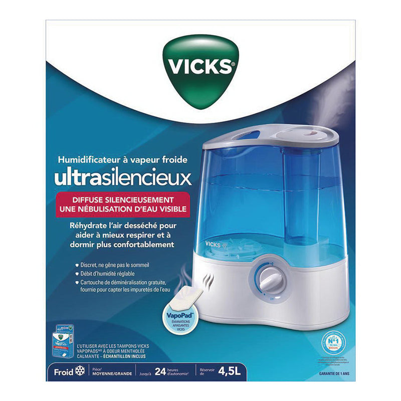 Vicks Vicks Ultrasonic Cool Mist Humidifier, V5100N Humidifiers White Smoke