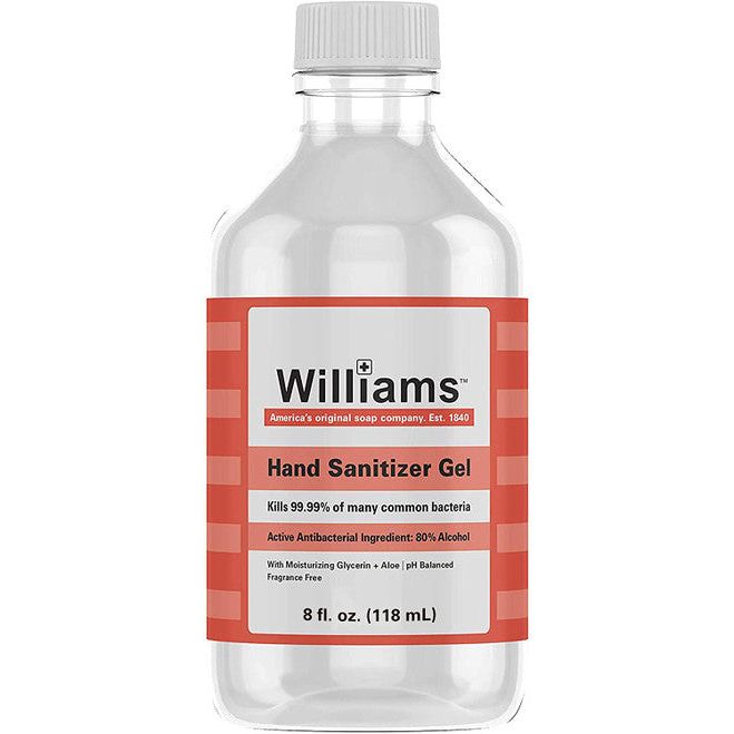 Williams Williams Hand Sanitizer Gel 8 Oz Hand Sanitizers & Wipes White Smoke