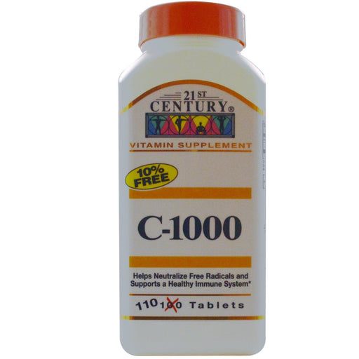 21st Century 21st Century C 1000 Mg Tablets, Vitamin Supplement Vitamins & Supplements Dark Gray