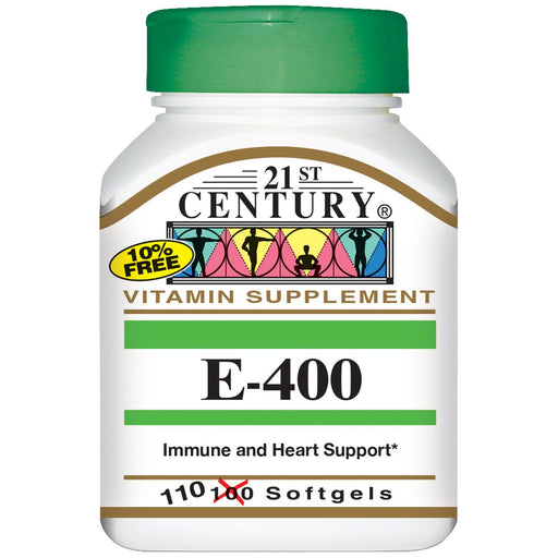 21st Century 21st Century Vitamin E, 180 Mg (400 IU), 110 Softgels Vitamins & Supplements White Smoke