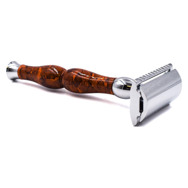 Parker Parker 45R Enamel Finish Double Edge Safety Razor Safety Razor Light Gray