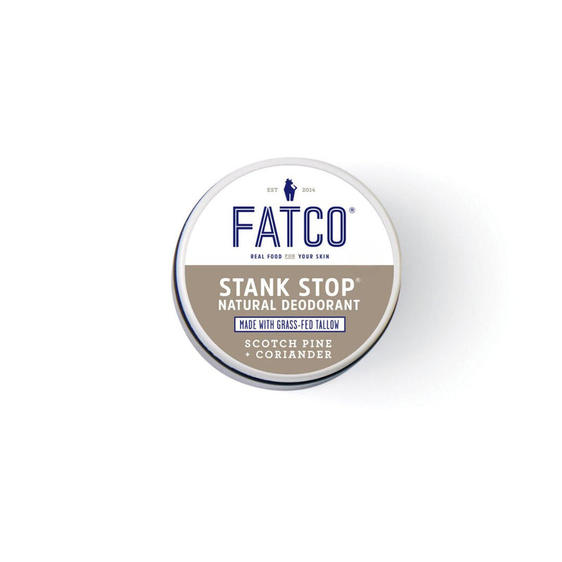 FATCO Skincare Products Stank Stop Cream Deodorant, Scotch Pine+Coriander, 1 Oz Light Gray