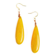 Caribbean Emerald Caribbean Emerald Teardrop Earrings Accessories White Smoke Yellow