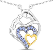 Bids.com 0.28 Carat Genuine Tanzanite .925 Sterling Silver Pendant Pendants White Smoke size 18.00