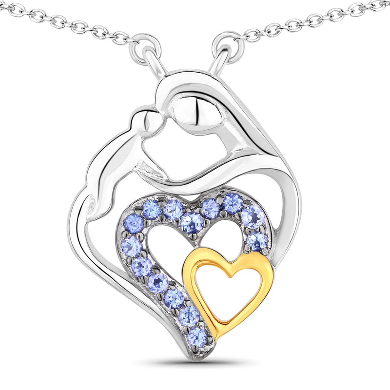 Bids.com 0.28 Carat Genuine Tanzanite .925 Sterling Silver Pendant Pendants White Smoke size 18.00