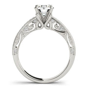 Bids.com 14k White Gold Antique Pronged Round Diamond Engagement Ring (1 1/8 cttw) Rings White Smoke 3 / White Gold,3.5 / White Gold,4 / White Gold,4.5 / White Gold,5 / White Gold,5.5 / White Gold,6 / White Gold,6.5 / White Gold,7 / White Gold,7.5 / White Gold,8 / White Gold,8.5 / White Gold,9 / White Gold