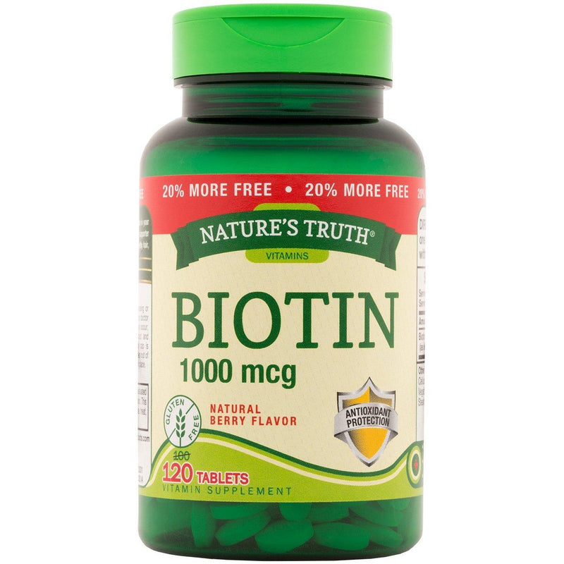 Nature's Truth Nature's Truth Biotin, 1000 Mcg, Tablets Vitamins & Supplements White Smoke
