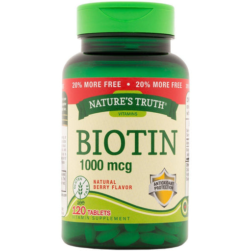 Nature's Truth Nature's Truth Biotin, 1000 Mcg, Tablets Vitamins & Supplements White Smoke