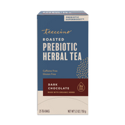 Teeccino Dark Chocolate Prebiotic SuperBoost Herbal Tea Herbal Tea Dark Slate Blue 25 tea bags,10 tea bags