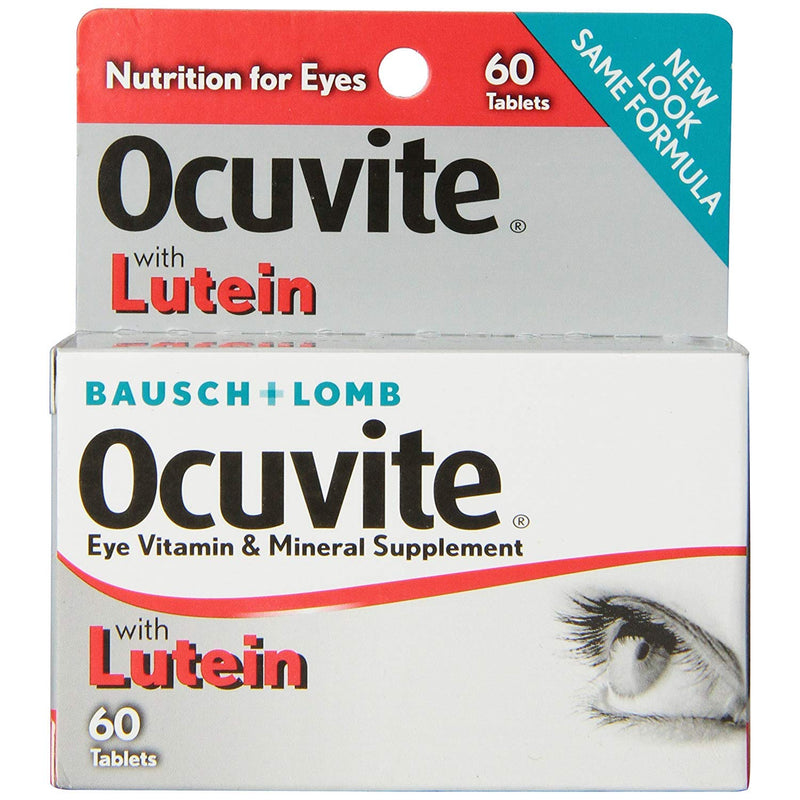 Ocuvite Ocuvite Bausch & Lomb, Eye Vitamin & Mineral Supplement, Lutein & Antioxidants, 60 Tablets Vitamins & Supplements Lavender