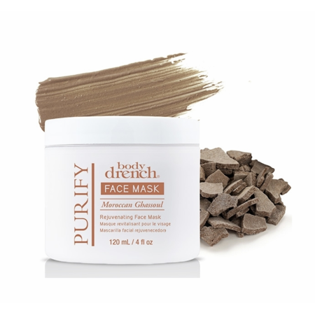 Body Drench Body Drench Purify Moroccan Ghassoul Rejuvenating Face Mask, 4 Oz Masks White Smoke