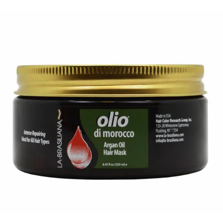La-Brasiliana Haircare La-Brasiliana Haircare Olio Di Morocco Argan Oil Hair Mask 8.45 Oz Masks Black