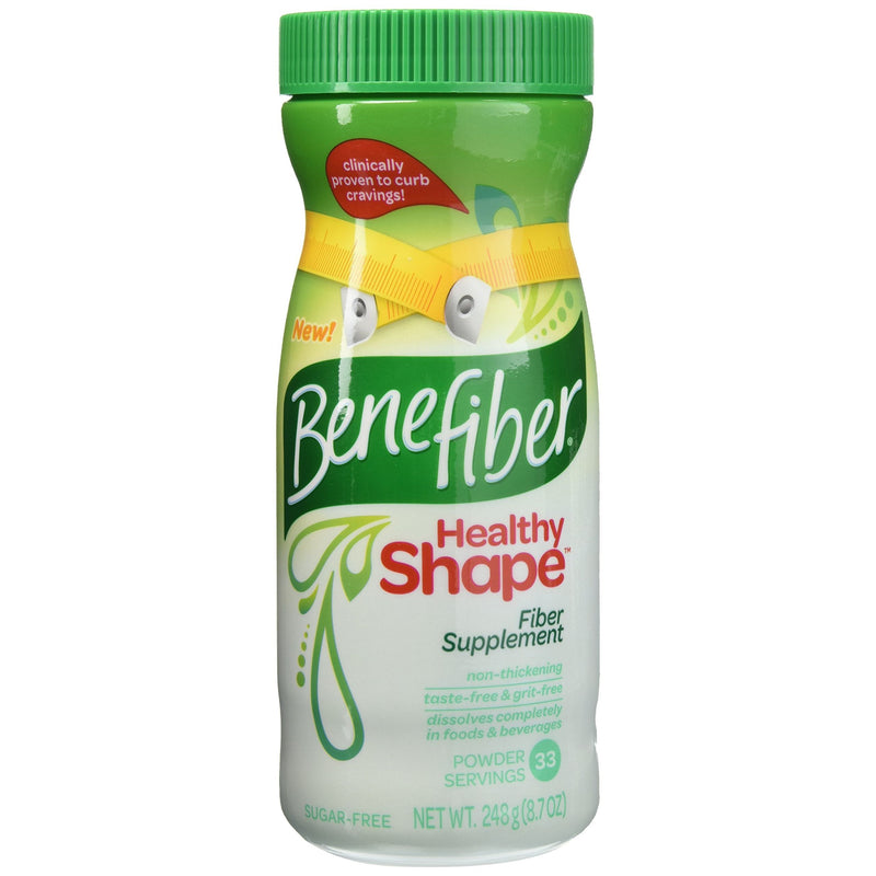 Benefiber Benefiber Healthy Shape Prebiotic Fiber Supplement Powder For Digestive Health, Unflavored - 33 Servings (8.7 Ounces) Health & Beauty Gray