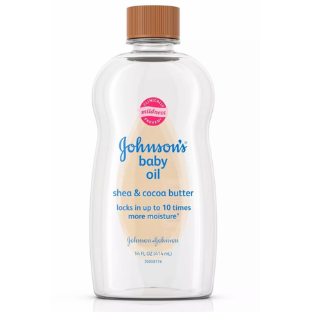Johnson's Baby Johnson's Baby Oil With Shea & Cocoa Butter For Dry Skin - 14 Fl Oz Baby & Toddler Lavender