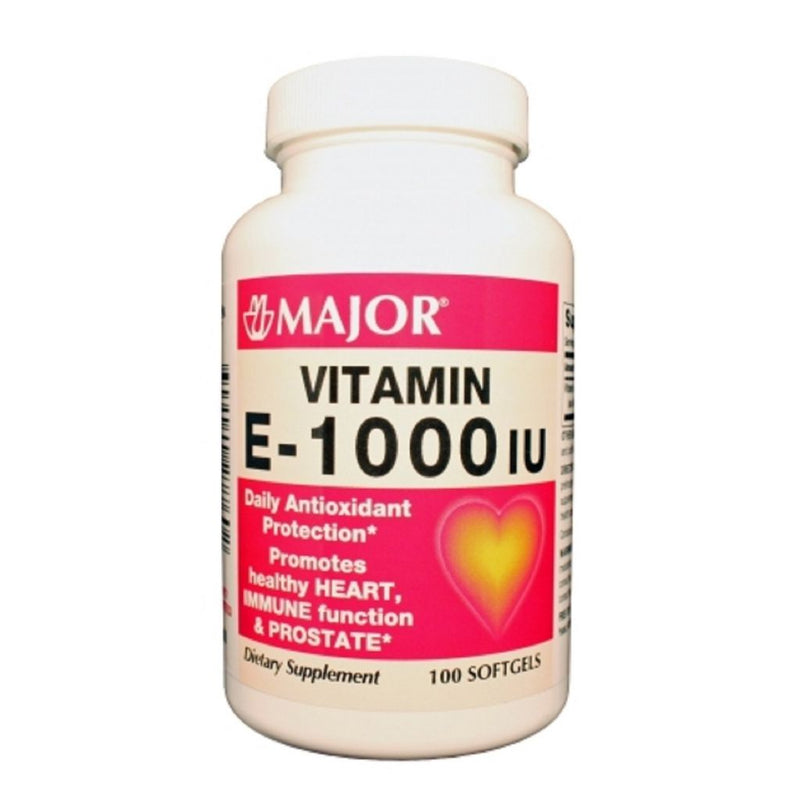 Major Major Vitamin E Capsules 1000 IU Yellow Vitamins & Supplements Lavender