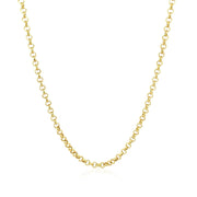 Bids.com 2.3mm 14k Yellow Gold Rolo Chain Necklaces White Smoke 16 / Yellow Gold,18 / Yellow Gold,20 / Yellow Gold,22 / Yellow Gold,24 / Yellow Gold,30 / Yellow Gold