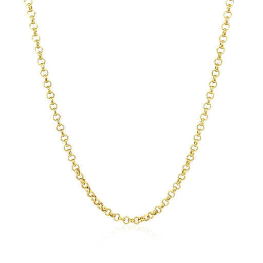 Bids.com 2.3mm 14k Yellow Gold Rolo Chain Necklaces White Smoke 16 / Yellow Gold,18 / Yellow Gold,20 / Yellow Gold,22 / Yellow Gold,24 / Yellow Gold,30 / Yellow Gold