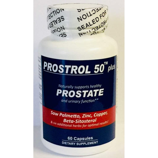 Prostrol 50 Plus Prostrol 50 Plus Prostate Supplement With Saw Palmetto, Zinc, Copper, Beta-Sitosterol, Lycopene And 5 Additional Ingredients For Optimal Prostate Support Cooking & Baking Ingredients Light Gray