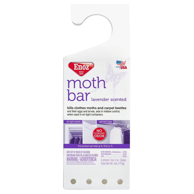 Enoz Enoz Moth Bar, Lavender Scented Clothing White Smoke