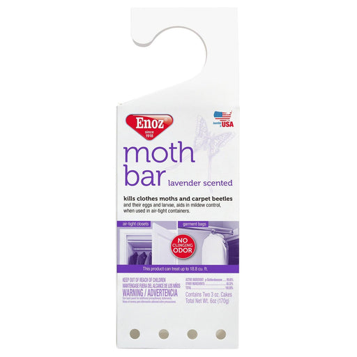 Enoz Enoz Moth Bar, Lavender Scented Clothing White Smoke